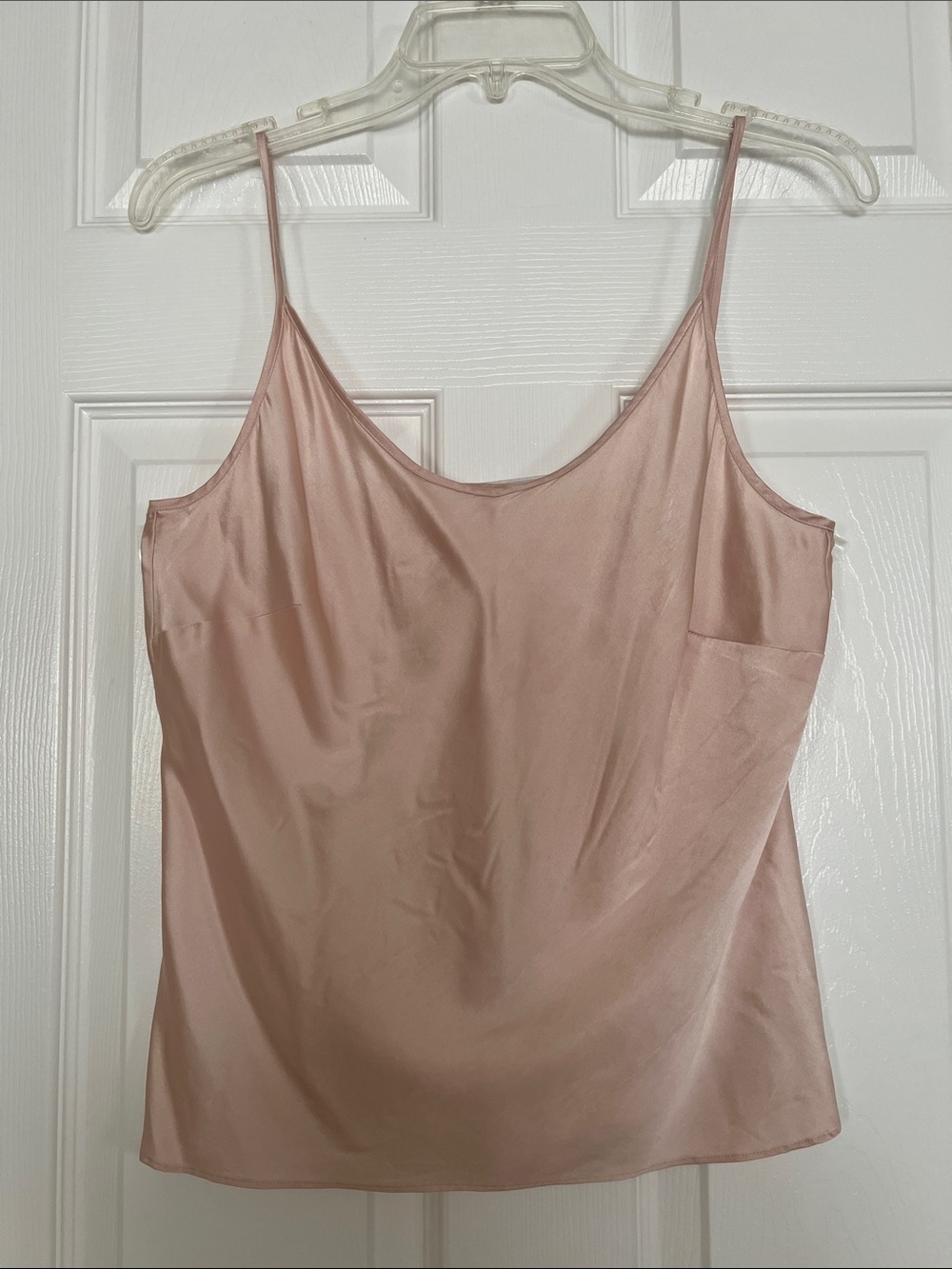 Women's Satin Slip Cami in Dusty Rose Smooth Breathable Fabric medium size